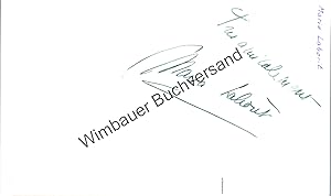 Bild des Verkufers fr Original Autogramm Maria Laborit /// Autograph signiert signed signee zum Verkauf von Antiquariat im Kaiserviertel | Wimbauer Buchversand