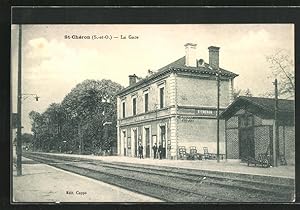 Ansichtskarte St-Cheron, La Gare