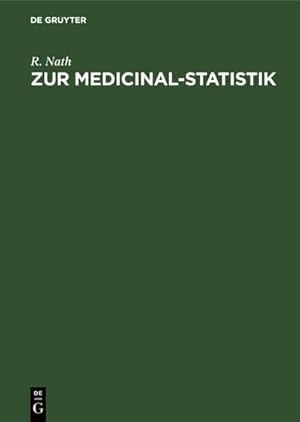 Bild des Verkufers fr Zur Medicinal-Statistik : Die Geburts- und Sterblichkeitsverhltnisse des Kreises Oberbarnim pro 1876 zum Verkauf von AHA-BUCH GmbH