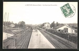 Ansichtskarte Brunoy, La Gare, vue d`ensemble