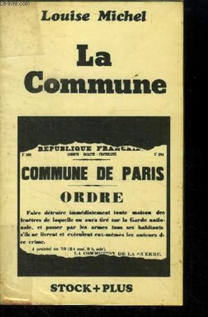 Bild des Verkufers fr La commune zum Verkauf von Le-Livre