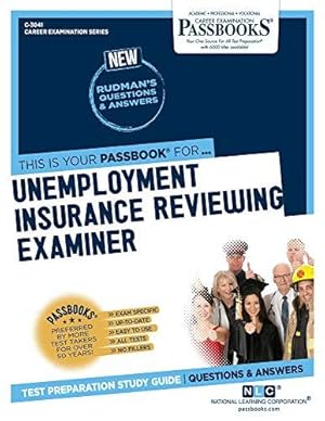 Imagen del vendedor de Unemployment Insurance Reviewing Examiner, Volume 3041 (Career Examination) a la venta por WeBuyBooks