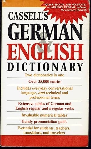 Bild des Verkufers fr Cassell's German & English Dictionary zum Verkauf von fourleafclover books