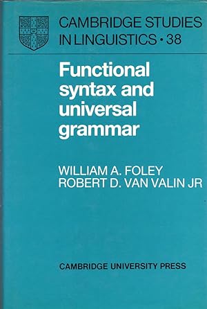 Imagen del vendedor de Functional Syntax and Universal Grammar a la venta por Cider Creek Books