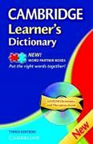 Image du vendeur pour Cambridge Learner's Dictionary (Englisch), w. CD-ROM mis en vente par Buchliebe-shop I Buchhandlung am Markt