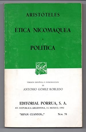 ETICA NICOMAQUEA - POLITICA