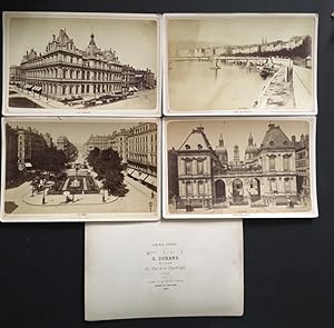 Bild des Verkufers fr France, 5 vues photographiques de Lyon, circa 1870. Photographie, vintage albumen print - tirage albumin, 16,5 x 10.5 cm. Dos G. Durand. Back side G. Durand. zum Verkauf von Antiquariat Cassel & Lampe Gbr - Metropolis Books Berlin