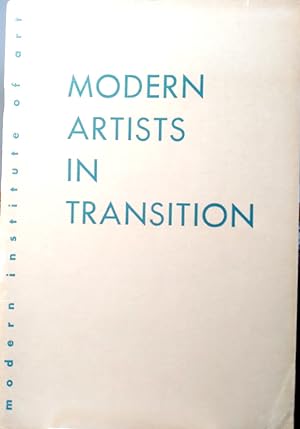 Seller image for Modern Artists in Transition for sale by Structure, Verses, Agency  Books