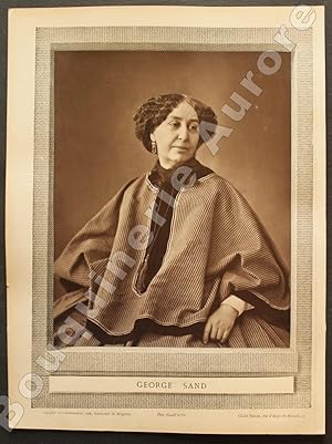 Immagine del venditore per Portrait photographique de George SAND, clich de NADAR. venduto da Bouquinerie Aurore (SLAM-ILAB)