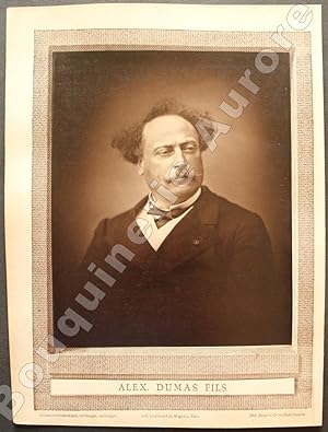 Bild des Verkufers fr Portrait photographique de Alexandre Dumas Fils, clich de Fontaine. zum Verkauf von Bouquinerie Aurore (SLAM-ILAB)