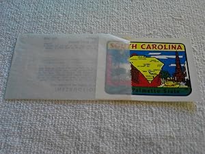 Vintage Travel Decal: South Carolina