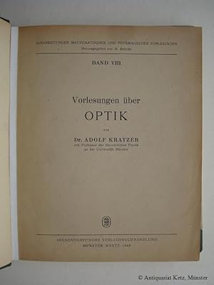 Vorlesungen über Optik. Sommersemester 1949. Als Manuskript gedruckt. (Maschinenschrift).