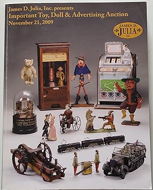 Imagen del vendedor de Important Toy, Doll & Advertising Auction, 21 November 2009 a la venta por MyLibraryMarket