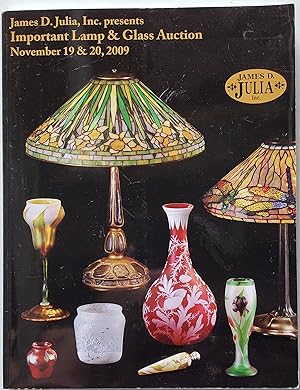 Image du vendeur pour Important Lamp & Glass Auction, 19-20 November 2009 mis en vente par MyLibraryMarket