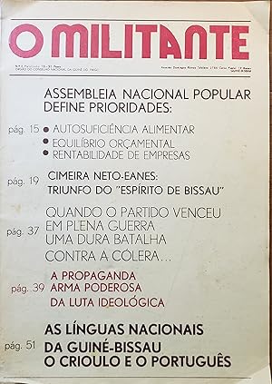 Imagen del vendedor de O Militante Orgo do Conselho Nacional da Guin do PAIGC a la venta por Chaco 4ever Books