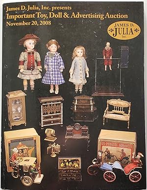 Image du vendeur pour Important Toy, Doll & Advertising Auction, 20 November 2008 mis en vente par MyLibraryMarket