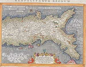 Seller image for Map of Southern Italy and Naples for sale by Trillium Antique Prints & Rare Books