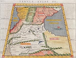 Seller image for Map of Georgia, Armenia, Azerbeidzjan / Verso: Map of Cyprus, Holy Land, Syria, Arabia, Middle East for sale by Trillium Antique Prints & Rare Books