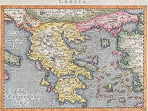 Image du vendeur pour Map of Greece mis en vente par Trillium Antique Prints & Rare Books