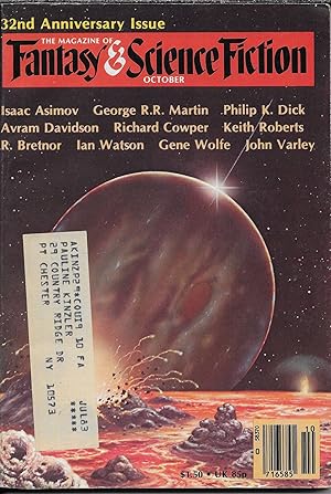 Imagen del vendedor de The Alien Mind" in The Magazine of Fantasy and Science Fiction. October 1981 a la venta por stephens bookstore