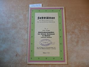 Bild des Verkufers fr Scheiterhaufengrber der lteren Bronzezeit in Melbeck. (= Festbltter des Museumsvereins fr das Frstentum Lneburg, Nr. 6) zum Verkauf von Gebrauchtbcherlogistik  H.J. Lauterbach