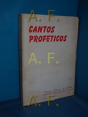 Imagen del vendedor de Cantos Profeticos a la venta por Antiquarische Fundgrube e.U.