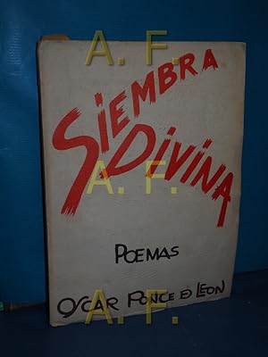 Imagen del vendedor de Siembra Divina, Poesias a la venta por Antiquarische Fundgrube e.U.