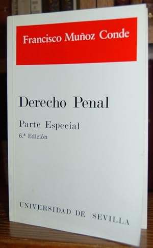 Image du vendeur pour DERECHO PENAL. Parte especial mis en vente par Fbula Libros (Librera Jimnez-Bravo)