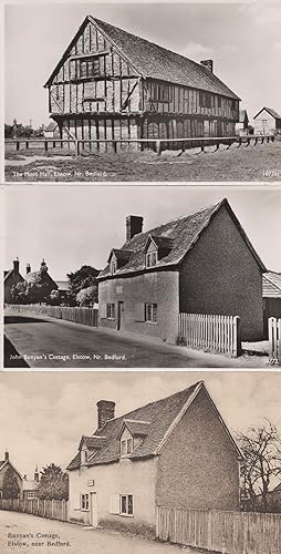 Bunyans Cottage Elstow Moot Hall Bedford 3x Mint Old Postcard s