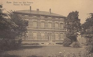 Eyne Huis van den Notaris Belgium Old Postcard