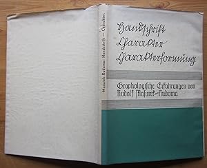 Seller image for Handschrift Charakter Charakterformung. Graphologische Erfahrungen. for sale by Antiquariat Roland Ggler