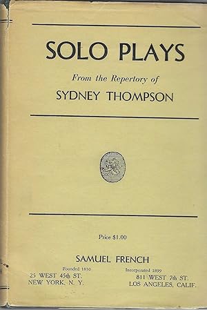 Image du vendeur pour Solo Plays from the Repertory of Sydney Thompson mis en vente par BASEMENT BOOKS