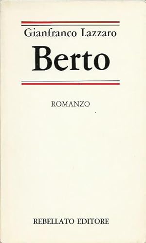 Immagine del venditore per Berto venduto da Booklovers - Novara