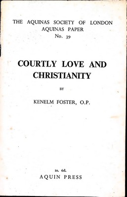 Immagine del venditore per Courtly Love and Christianity venduto da Kennys Bookshop and Art Galleries Ltd.