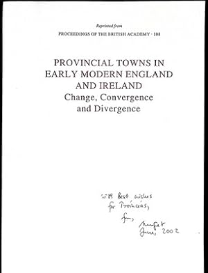 Imagen del vendedor de Provincial Towns in Early Modern England and Ireland a la venta por Kennys Bookstore