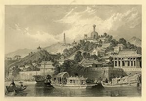 Antique Print-GARDENS-IMPERIAL PALACE-PEKING-JARDINS-PALAIS-Allom-Allen-1845