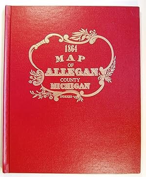 Map of Allegan County Michigan 1864