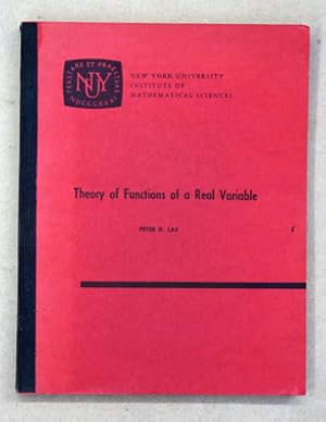 Bild des Verkufers fr Theory of Functions of a Real Variable. zum Verkauf von antiquariat peter petrej - Bibliopolium AG