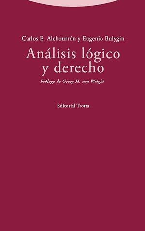 Seller image for Anlisis lgico y derecho for sale by Vuestros Libros
