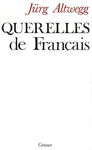 Seller image for QUERELLES DE FRANCAIS for sale by JLG_livres anciens et modernes