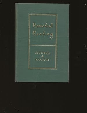 Remedial Reading: A Monograph In Character Education
