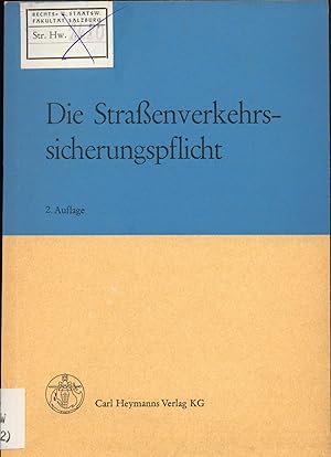 Seller image for Die Straenverkehrssicherungspflicht in der Rechtsprechung des Bundesgerichtshofes for sale by avelibro OHG