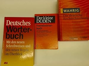 3x deutsche Wörterbücher: 1. Wahrig - Die deutsche Rechtschreibung + 2. Fremdwörterbuch + 3. Deut...