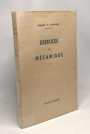 Seller image for Exercices de mcanique for sale by crealivres