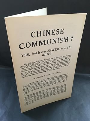 Seller image for Chinese Communism - Yes But it Was Jewish When it Started for sale by blograrebooks