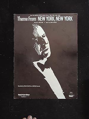 Bild des Verkufers fr New York, New York Shhet Music 1977 Frank Sinatra zum Verkauf von AcornBooksNH