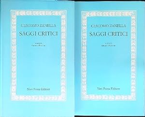 Bild des Verkufers fr Giacomo Zanella - Saggi critici 2 vv. zum Verkauf von Librodifaccia