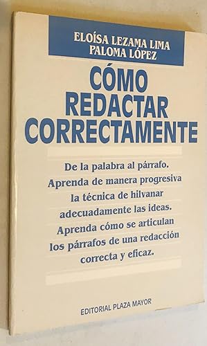Seller image for Como Redactar correctamente for sale by Once Upon A Time