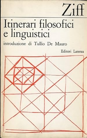 Seller image for Itinerari filosofici e linguistici. for sale by LIBET - Libreria del Riacquisto