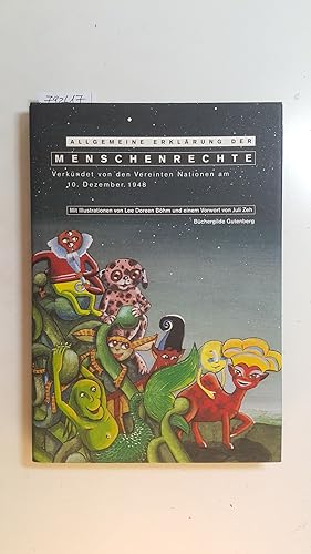 Bild des Verkufers fr Allgemeine Erklrung der Menschenrechte : verkndet von den Vereinten Nationen am 10. Dezember 1948 zum Verkauf von Gebrauchtbcherlogistik  H.J. Lauterbach